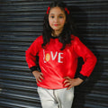 Love Contrast Tracksuit for Kids