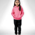 Basic Pink Hoodie Set for Kids
