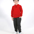 Basic Red Hoodie Set for Kids