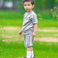 Basic Stripe T-Shirt & Short Set