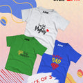 Pack of 3 T-Shirt For Kids - MIGHTY-TINY-SDAD