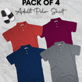Pack of 4 Unisex Polo Shirt