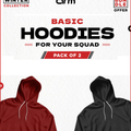 Pack of 2 Basic Pull Over Hoodies