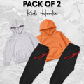 Pack of 2 Basic Hoodie Set for Kids