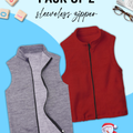 Pack of 2 Junior Sleeveless Jacket