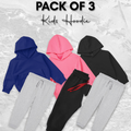 Pack of 3 Basic Hoodie Set for Kids