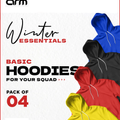Pack of 4 Basic Pull Over Hoodies