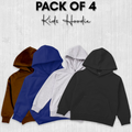 Pack of 4 Basic Hoodie for Kids