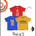 Pack of 3 T-Shirt For Kids - MIR-SUN-KING