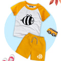 Honey Bee Yellow Printed Raglan Short Set