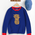 Sun Sand My Hero Contrast Sweat Shirt for Kids
