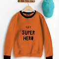 Super Hero Contrast Sweat Shirt for Kids