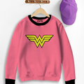 Wonder Woman Contrast Sweat Shirt for Kids