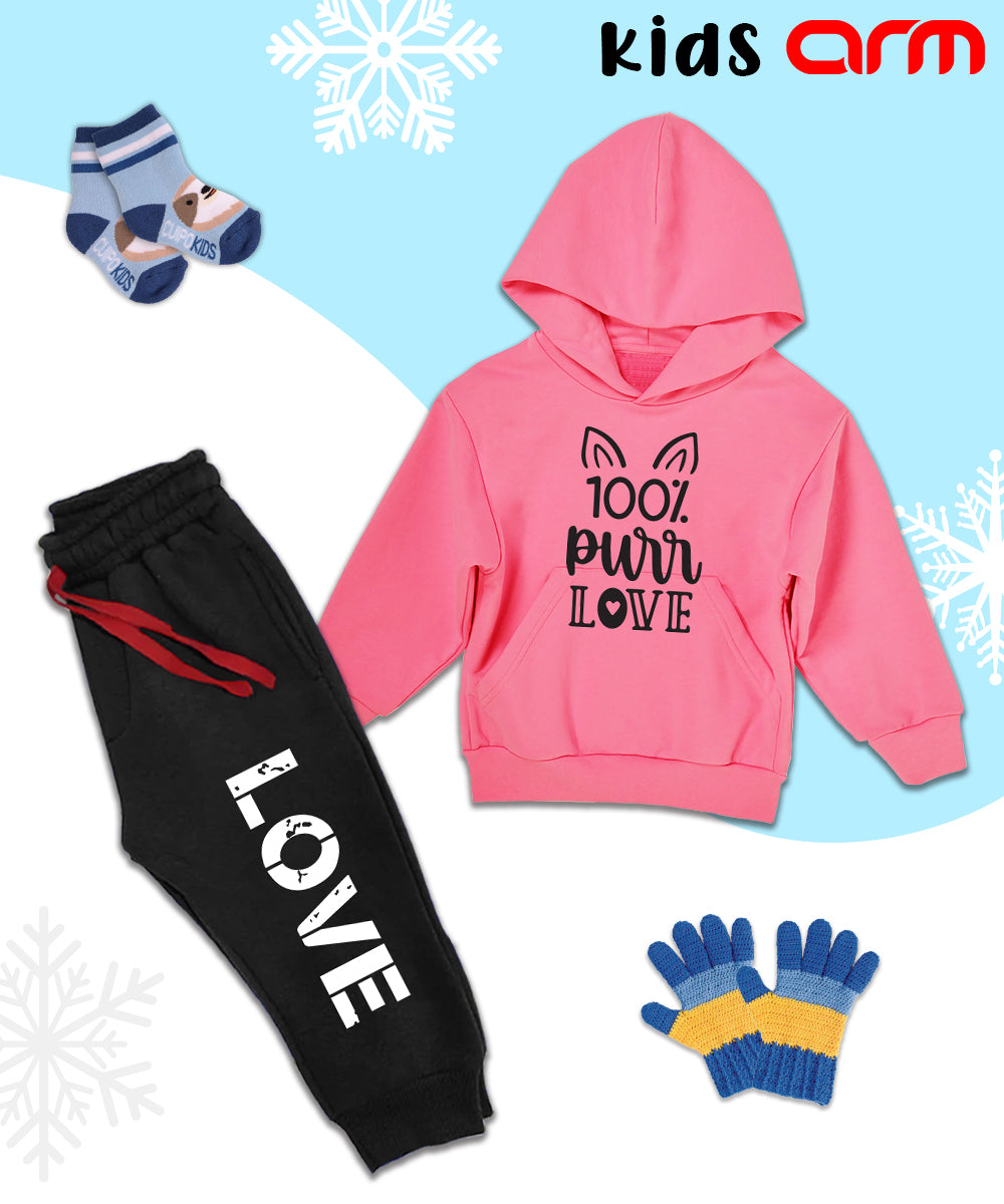 100% pure Love Kids Hoodie Set