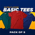 Pack of 3 Basic Unisex T-Shirts