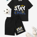 Stay Chill Printed T-Shirt & Short Set