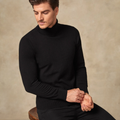 Black Basic High Neck - Men