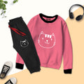 Catty Contrast Tracksuit for Kids