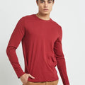 Basic Red Full Sleeves T-Shirt