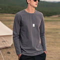 Basic Steel Gray Full Sleeves T-Shirt