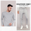 Heather Gray Full Sleeves Tracksuit - Men