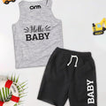 Hello Baby Sando & Short Set