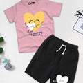 I love my Mummy Printed T-Shirt & Black Short Set