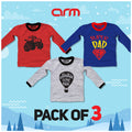 Pack of 3 Contrast Rib Sweat Shirts (JEEP-ADV-SDAD)