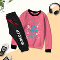 Let It Snow Contrast Tracksuit for Kids