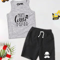 Moms Little Man Sando & Short Set