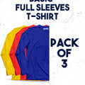 Pack of 3 Basic Full Sleeves T-Shirt