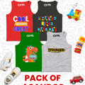 Pack of 4 Sando For Kids - (COOL-BRAVE-DINO-STRONGER)