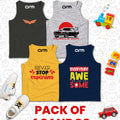 Pack of 4 Sando For Kids - (EAGLE-MUSCAR-NSE-EDAWS)