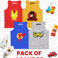 Pack of 4 Sando For Kids - (IRMS-BATMAN-SUPERMAN-SUPER)
