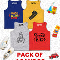 Pack of 4 Sando For Kids - (LOVE-CROC-ROCKET-SUPER)