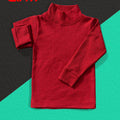 Red Basic High Neck for Kids