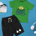 Spring Break Printed T-Shirt & Black Short Set