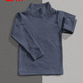 Charcoal Basic High Neck for Kids