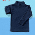 Navy Blue Basic High Neck for Kids