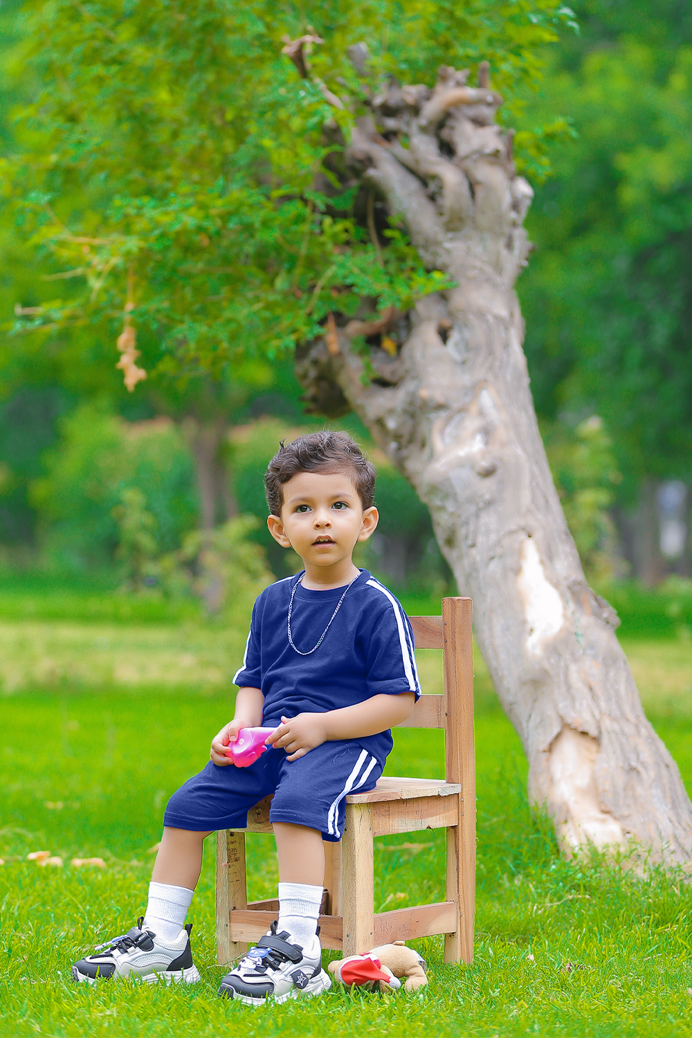 Pack of 3 Basic Stripe T-Shirt & Short Set