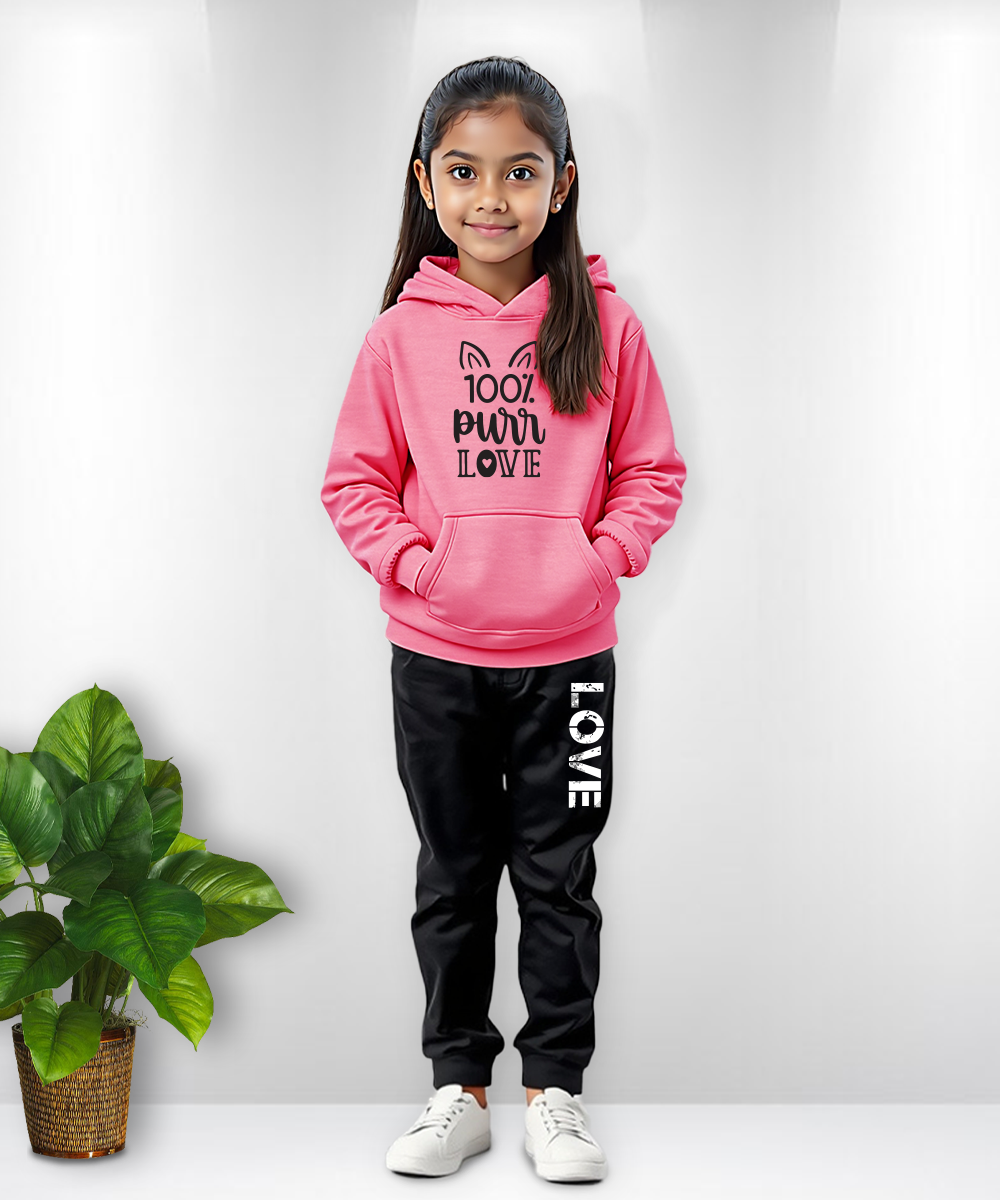 100% pure Love Kids Hoodie Set