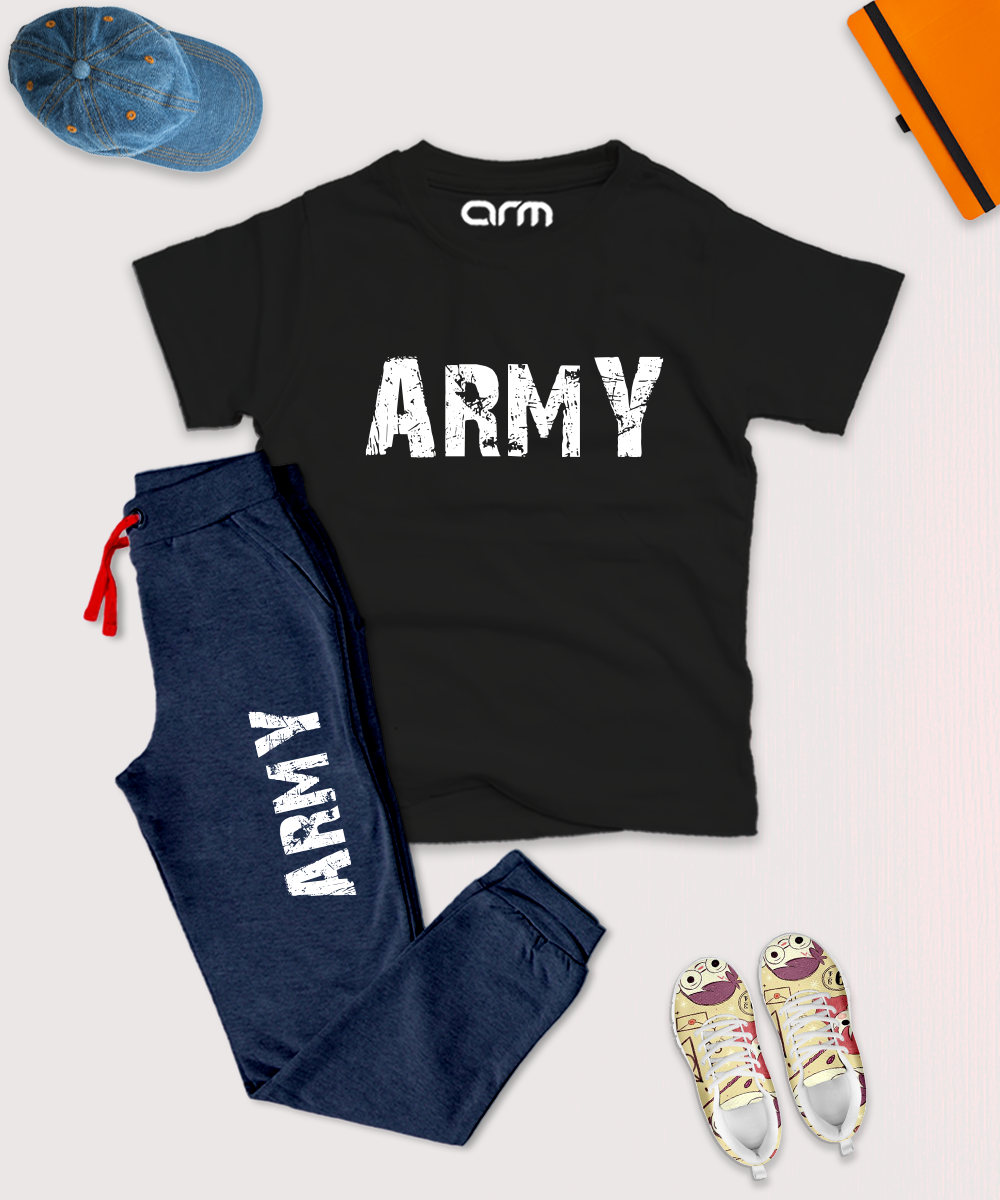 Army Tee & Trouser for Kids
