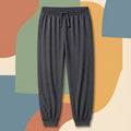 Basic Charcoal Summer Trouser for Kids