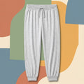 Basic Heather Gray Summer Trouser for Kids