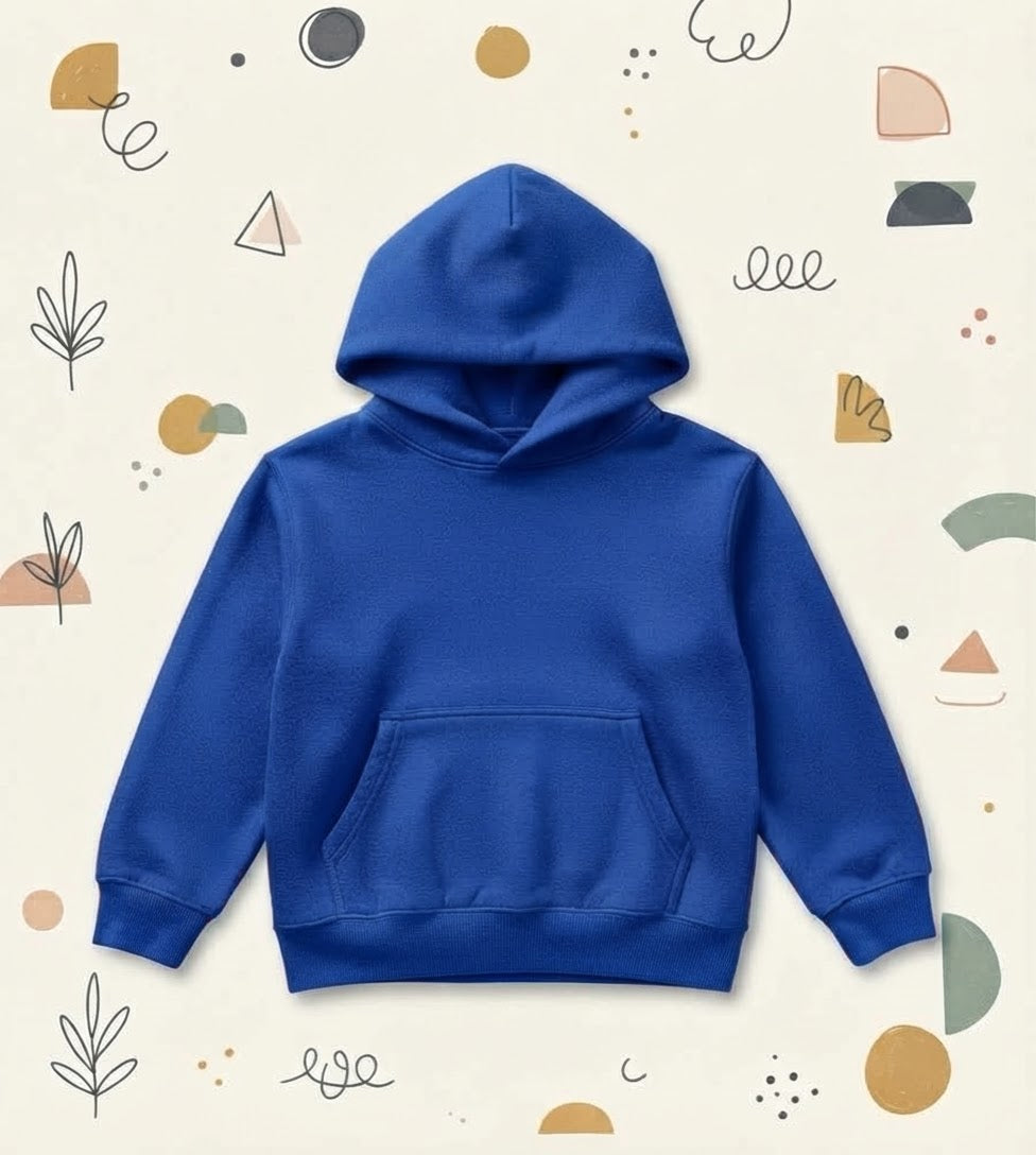 Basic Royal Blue Hoodie for Kids