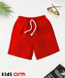 Basic Red Short For Kids