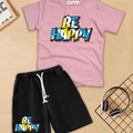 Be Happy T-Shirt & Short Set
