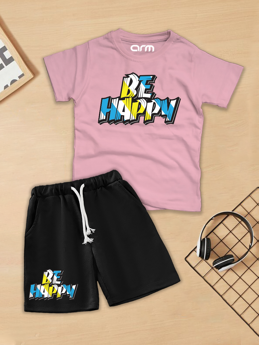 Be Happy T-Shirt & Short Set