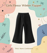 Basic Black Winter Flapper Trouser for Girls