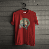 Cat Biker T-Shirt (CatDriver-01HS)